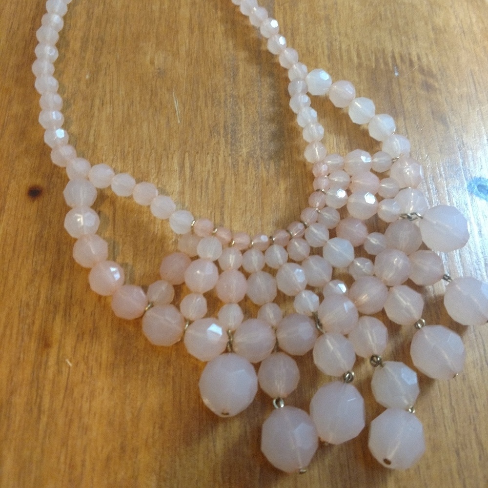 🌿 3 for $15 Blush pink chunky necklace